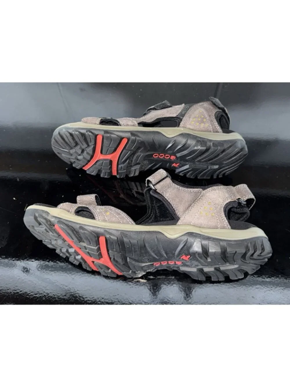 ECCO Offroad Lite Mens Leather Athletic Outdoor Sport Sandals Size EU 47 US 13